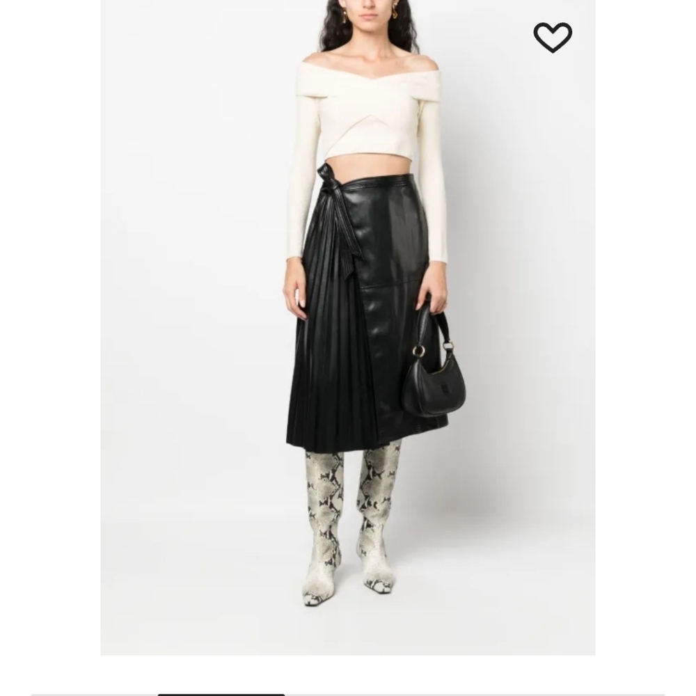 Simkai Vegan Leathe Black Size 0 - Picture 4 of 11